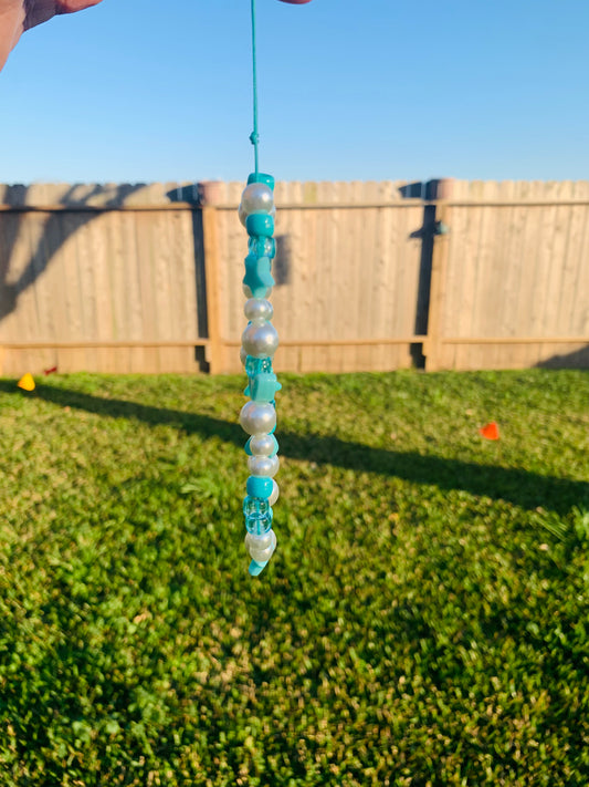 teal phone charm